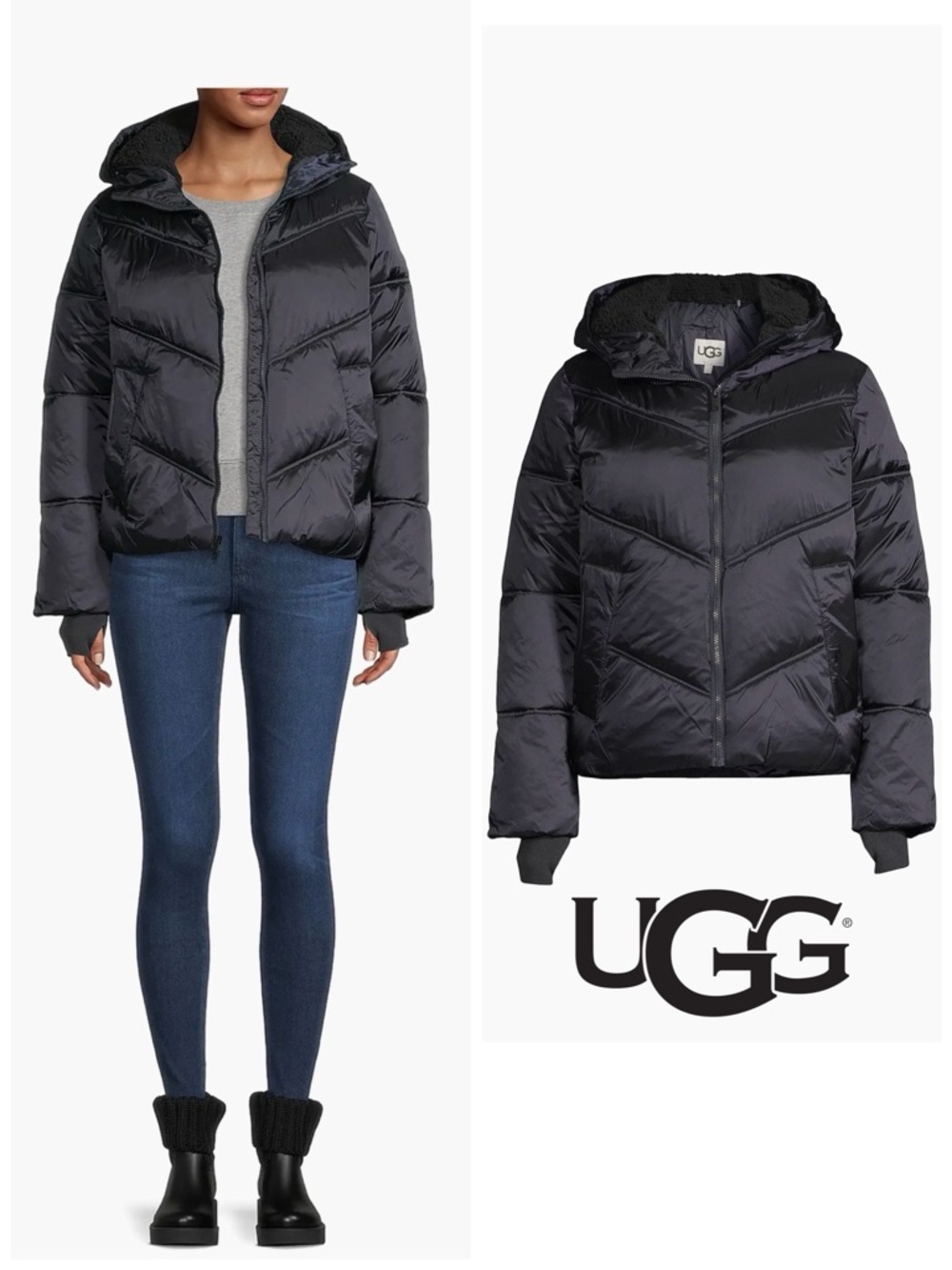 Like New - UGG Ronney Hooded Puffer Jacket (XL)